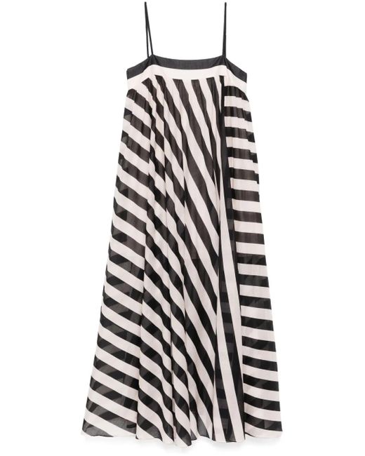 Zimmermann Maxine ストライプ マキシドレス White