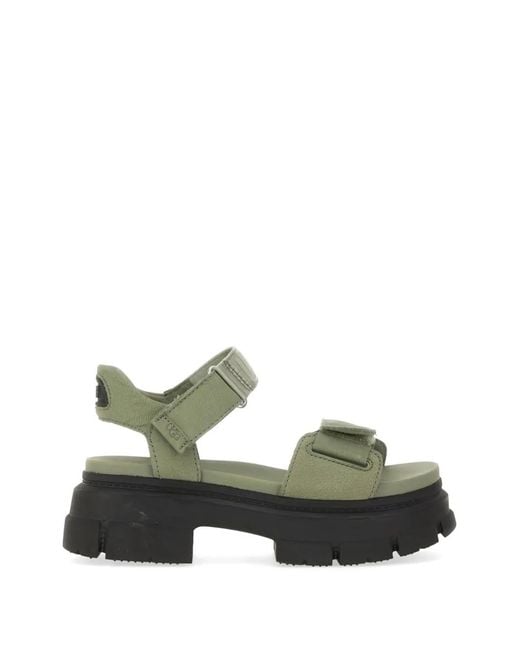 Ugg Green Ashton Platform Sandals