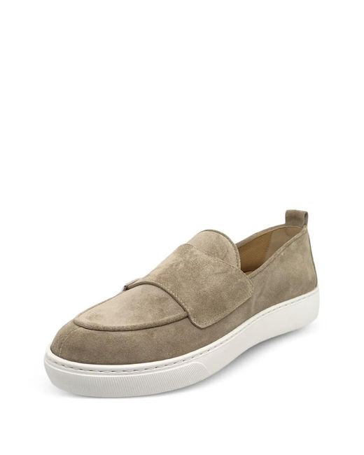 Henderson Natural Double-Strap Suede Loafers for men
