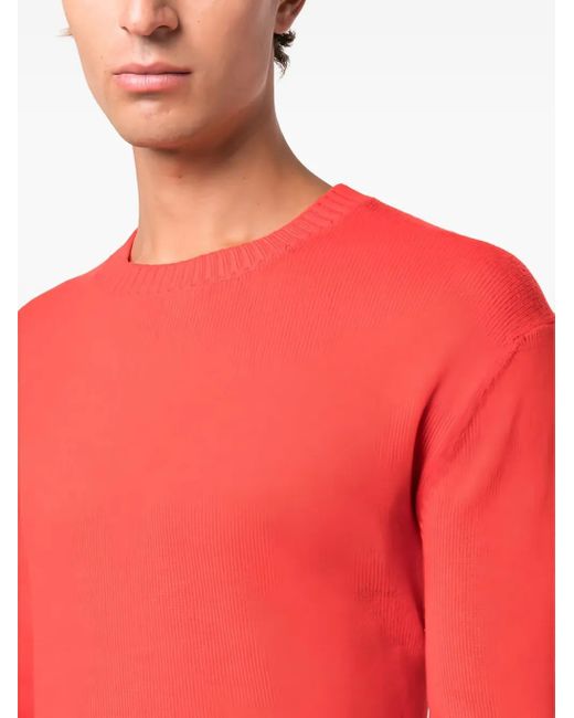 Jil Sander Red Wool Sweater for men