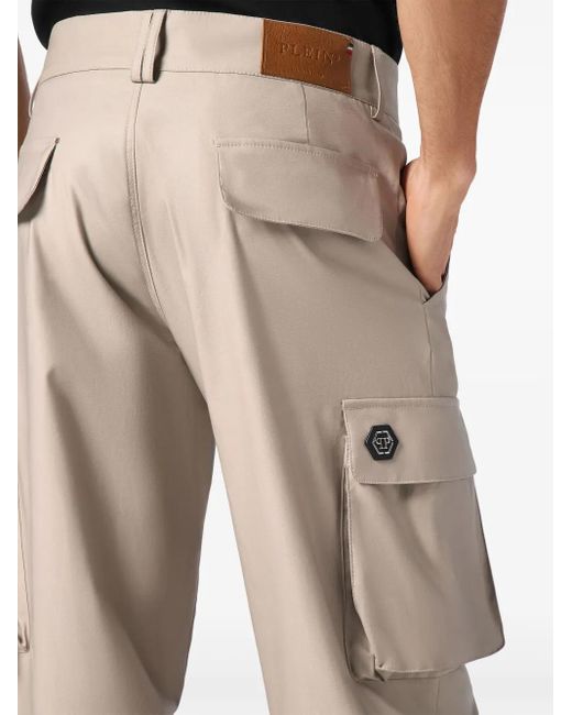 Philipp Plein Natural Long Cargo Trousers for men