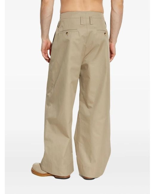 McQueen Natural Poplin Trousers for men