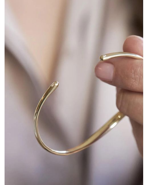 Dinny Hall Metallic 9K Wave Cuff Bracelet