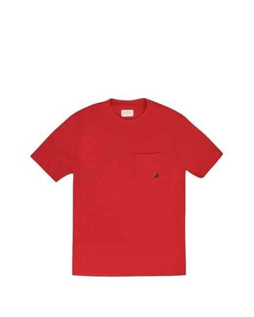 Aimé Leon Dore Crest-Embroidered Chest-Pocket T-Shirt for men