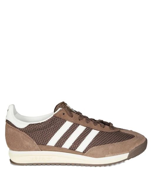 Adidas Brown Sl 72 Stripe Sneakers for men