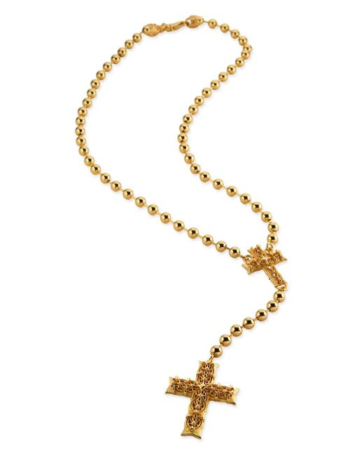 Emanuele Bicocchi Metallic Large Notre-Dame Rosary Necklace