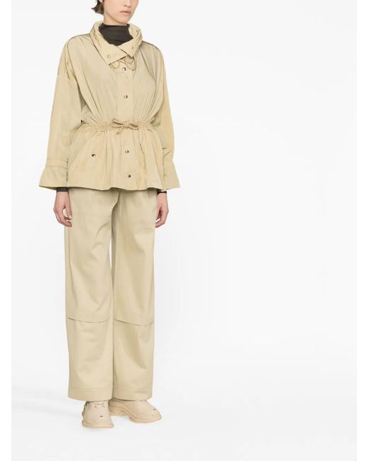 Moncler Natural Deel Drawstring-Waist Jacket