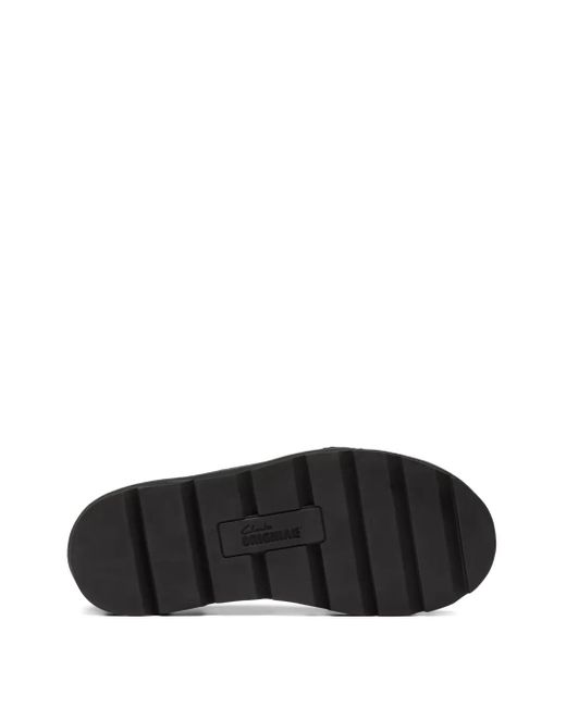Clarks Black Meare Walla Lace-Up Suede Boots for men