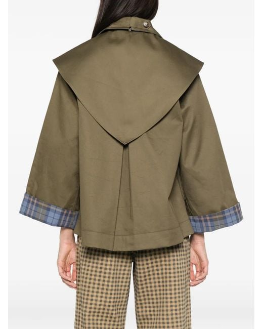 Damson Madder Green Jerry Trench Coat