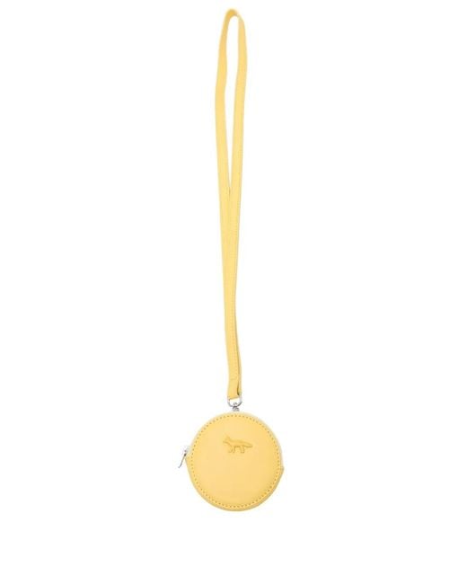 Maison Kitsuné Metallic Cloud Leather Coin Purse