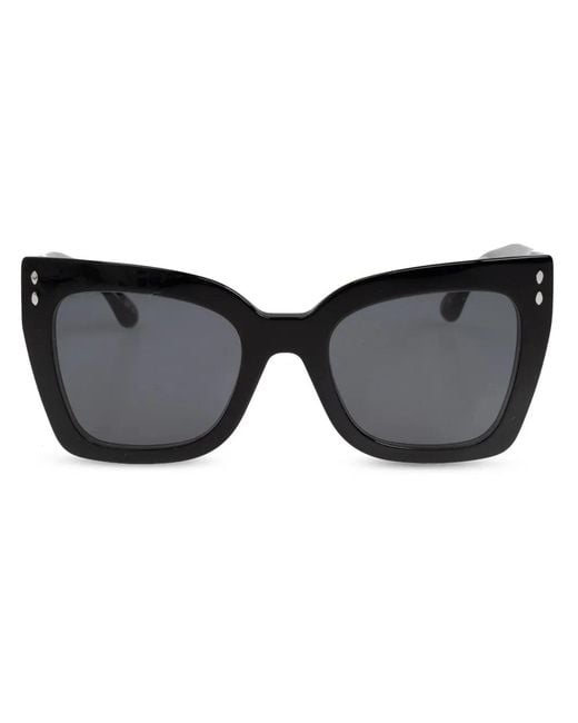 Isabel Marant Black Square-Frame Sunglasses