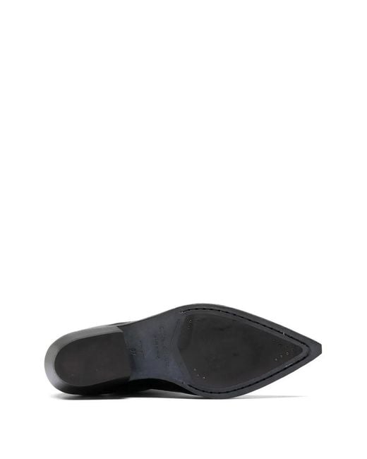 Officine Creative Black Noelie Dd 109 Leather Ankle Boots
