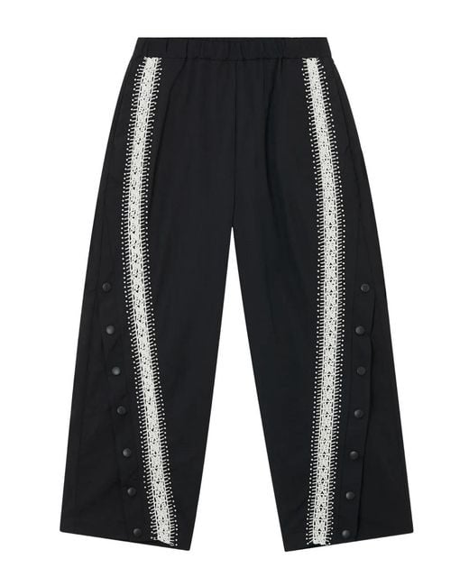 Sea Blue Alberta Crochet Trousers