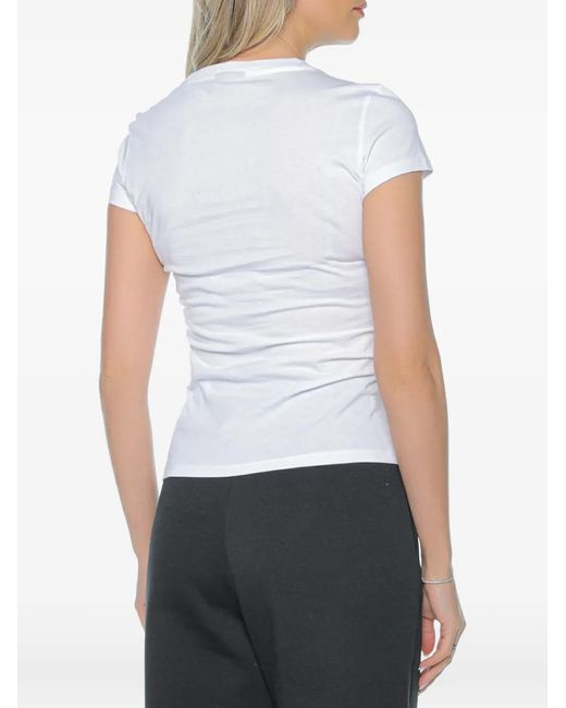 ARMANI EXCHANGE White Logo-Print T-Shirt