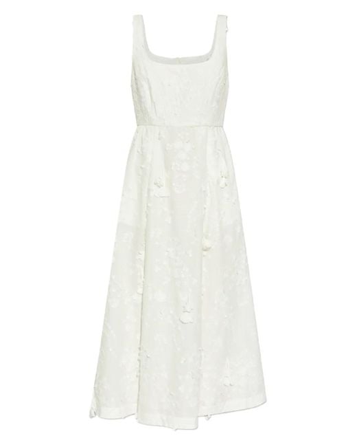 Abito Fronia Con Ricamo A Fiori di Munthe in White