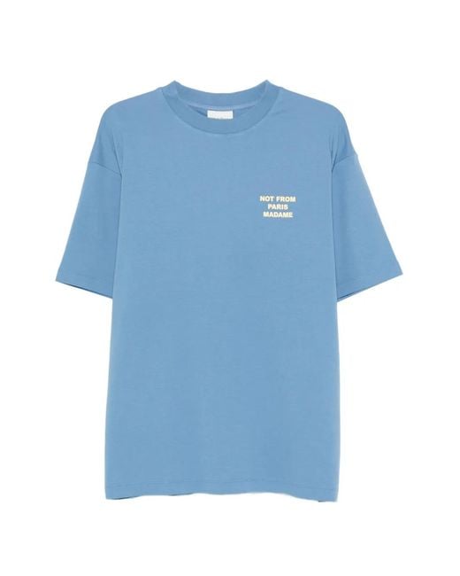 Drole de Monsieur Blue Short-Sleeve T-Shirt for men