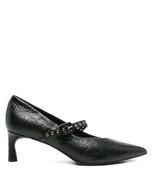 Halmanera Black 55Mm Studded Pointed-Toe Pumps