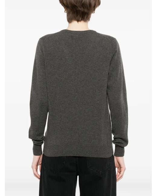 N.Peal Cashmere Gray Phoebe V-Neck Top
