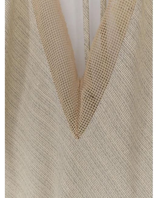 Alysi White V-Neck Top