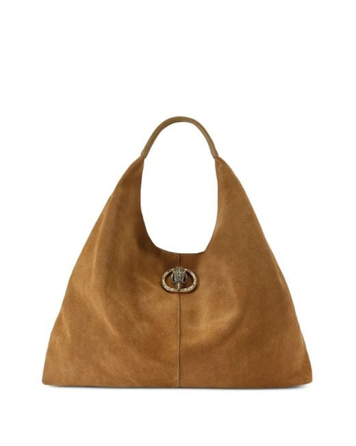 Kurt Geiger Brown Großer Chelsea Tote Bag mit Kristallen