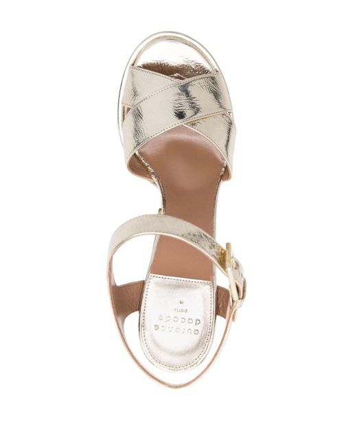 Laurence Dacade Natural Rosella 150mm Laminated Leather Sandals