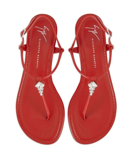 Giuseppe Zanotti Red Cameliee Sandals