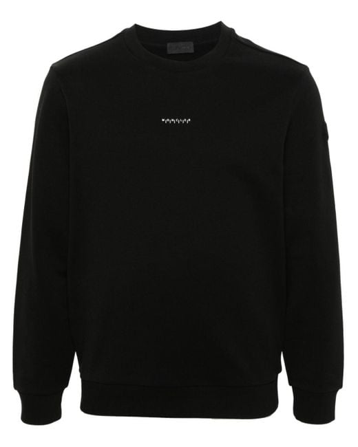 Moncler Sweatshirt mit Logo-Stickerei in Black für Herren