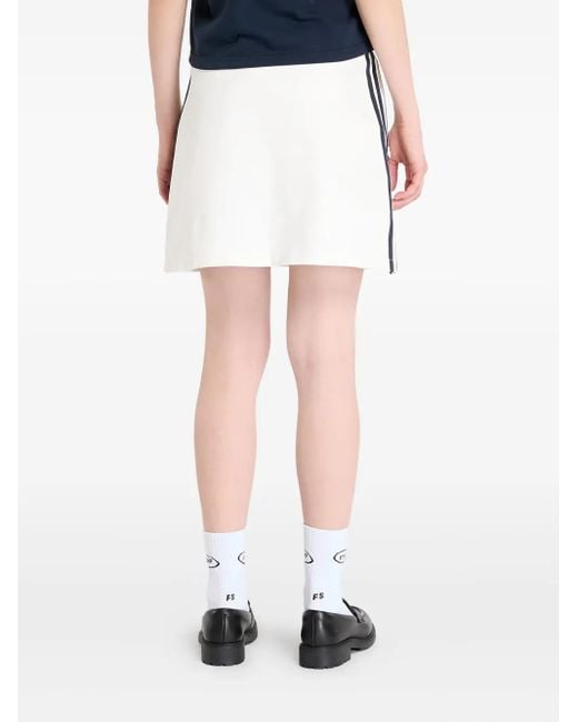 Adidas White X Sporty And Rich Stripe-Detail Skort