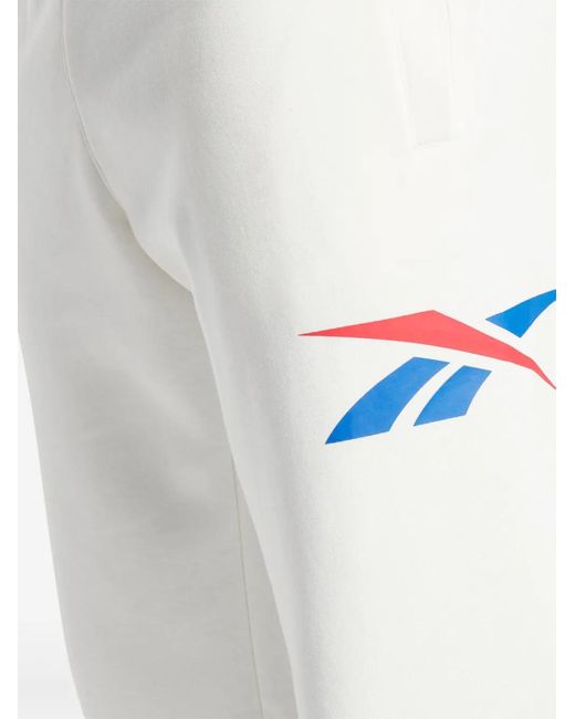 Reebok Blue Vector-Logo Track Pants for men
