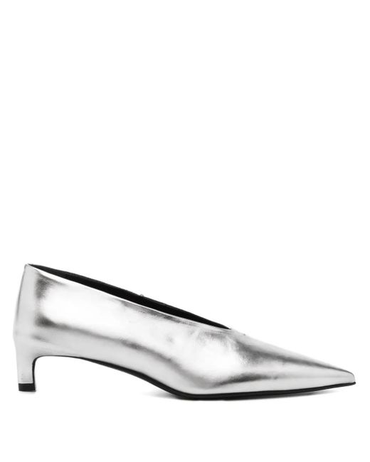 Jil Sander Metallic 40Mm Leather Pumps