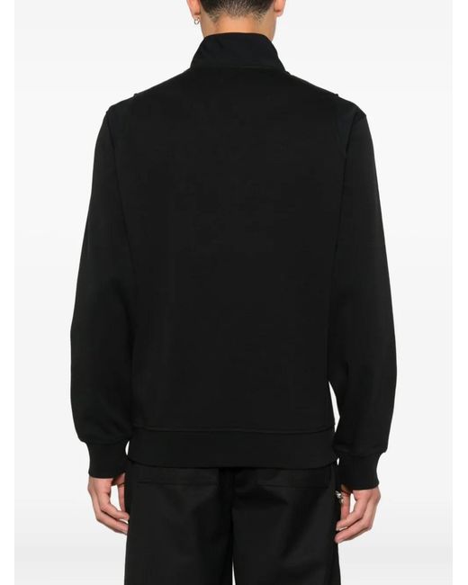 Moose Knuckles Black Patch-Pocket Sweatshirt for men