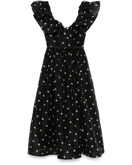 Zimmermann Crush フリル ドレス Black