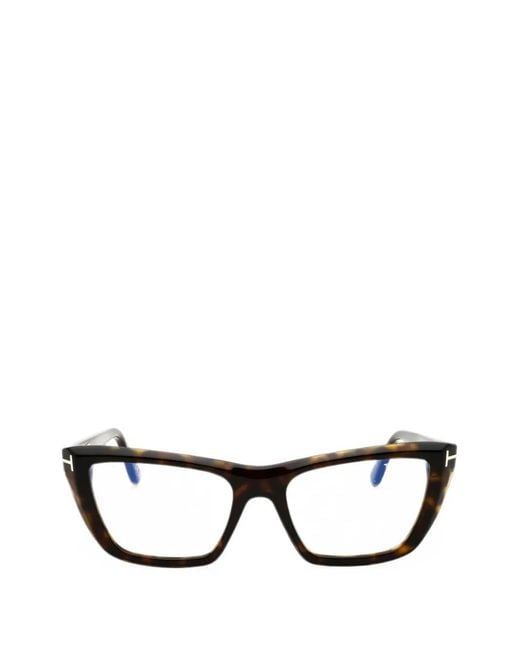 Tom Ford Black Cat-Eye Glasses