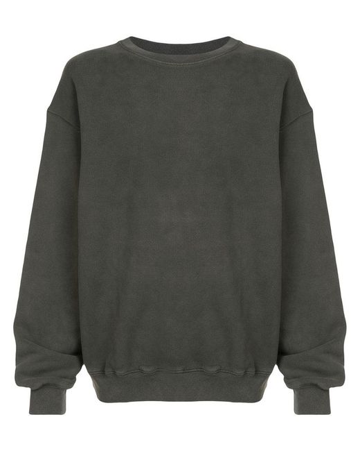 Yeezy Gray Oversized Crewneck Sweatshirt for men