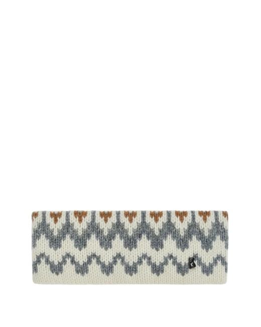 Bogner Gray Zig-Zag Logo Headband