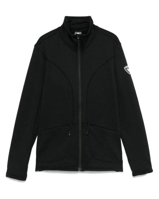 Rossignol Black Stretch Jersey Fleece Ski Jacket
