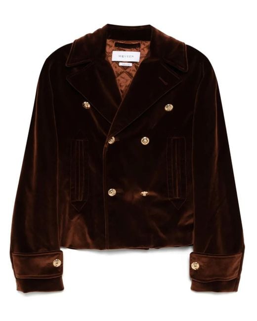 Chaqueta con doble botonadura Alexander McQueen de hombre de color Black