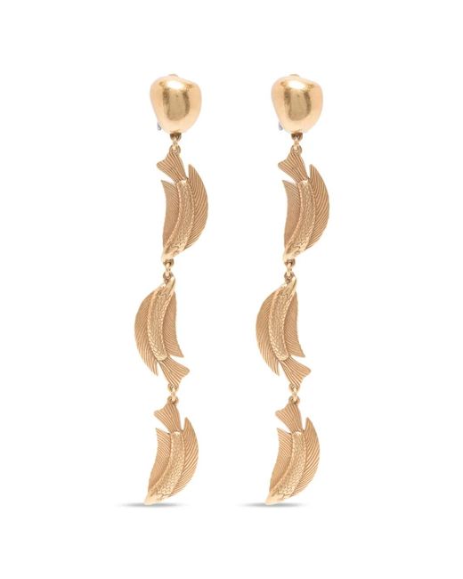 Cult Gaia White Neemo Trio Fish-Pendant Drop Earrings