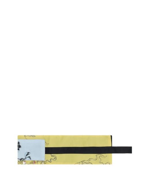 Hui Milano Sambuco Silk Belt Green