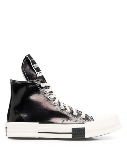 Converse Black + Converse + Drkshdw Turbodrk Ox Chuck 70 Sneakers Aus Beschichtetem Canvas