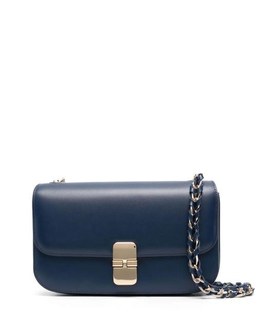A.P.C. Blue Umhängetasche Aus Leder
