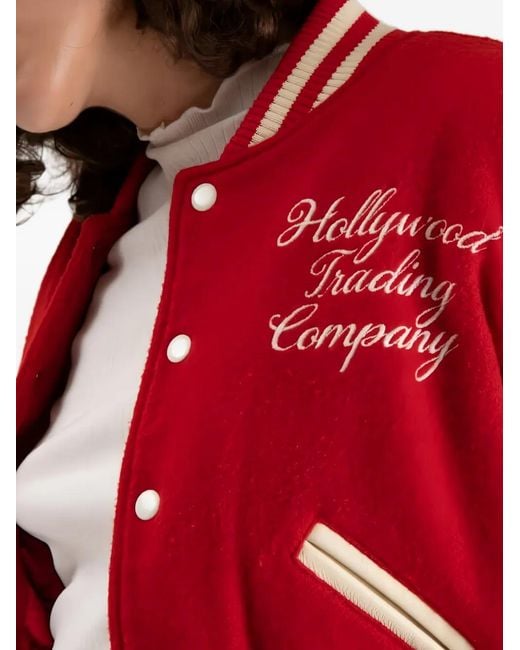 HTC College Logo-Embroidered Varsity Jacket
