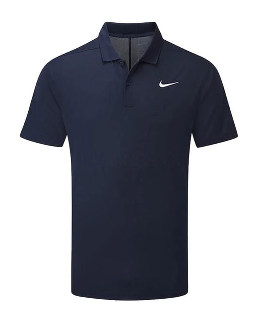 Nike Blue Victory Logo Golf Polo Shirt for men