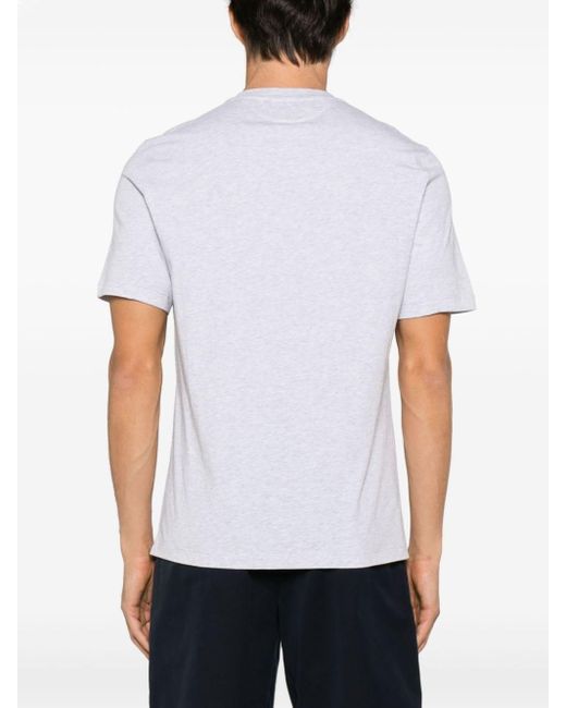 Brunello Cucinelli T-Shirt mit Logo-Print in White für Herren