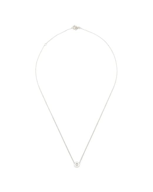 Le Gramme White Collier À Pendentif À Design D'Initiale for men