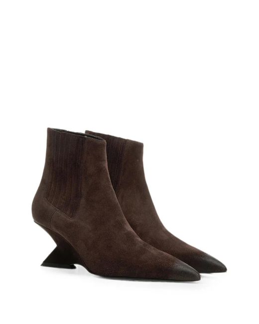 The Attico Brown 'Cheope' Ankle Boot