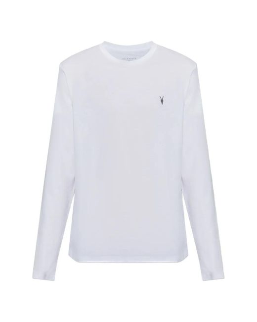 AllSaints White Brace Long-Sleeve T-Shirt for men