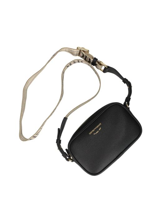 Emporio Armani ロゴ ショルダーバッグ Black