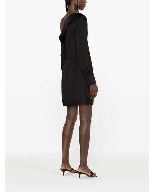 Jonathan Simkhai Black Cameron Asymmetric Minidress