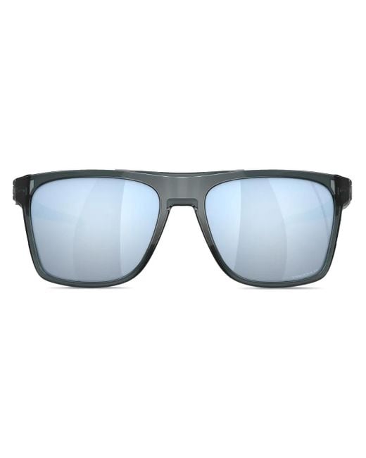 Oakley Blue Leffingwell Rectangle-Frame Sunglasses for men